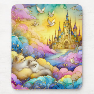 ~Cristal Castle Clouds Kittens ~ Mousepad