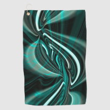 Cristalina em curvas e ondulações cianas verdes es