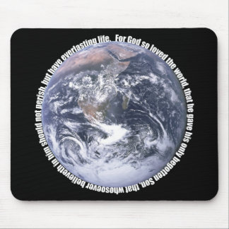 Cristão Mousepad da terra do 3:16 de John
