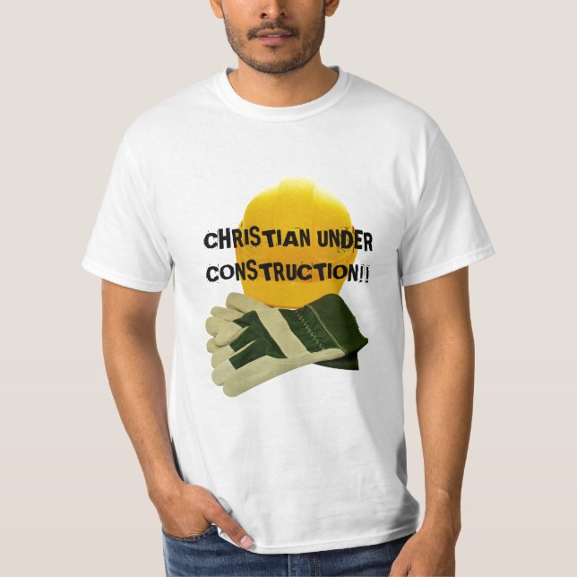 CRISTÃO SOB A CONSTRUÇÃO!! … Camisa religiosa (Frente)
