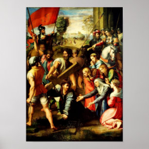 Cristo a caminho do Poster de calvário