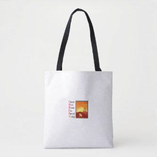 Cristo acrônimo de White Church Tote Bag