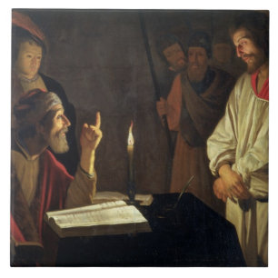Cristo antes de Caiaphas (óleo em canvas)