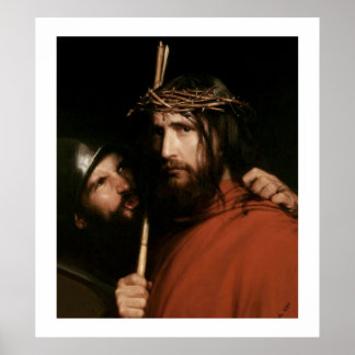 Cristo com Thorns de Carl Bloch. Impressão de arte