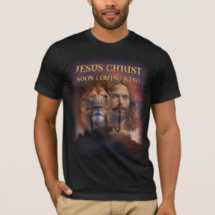 Cristo de Jesus de camisa personalizada em breve c