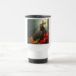 Cristo de Jesus na Caneca de viagem do Jardim
