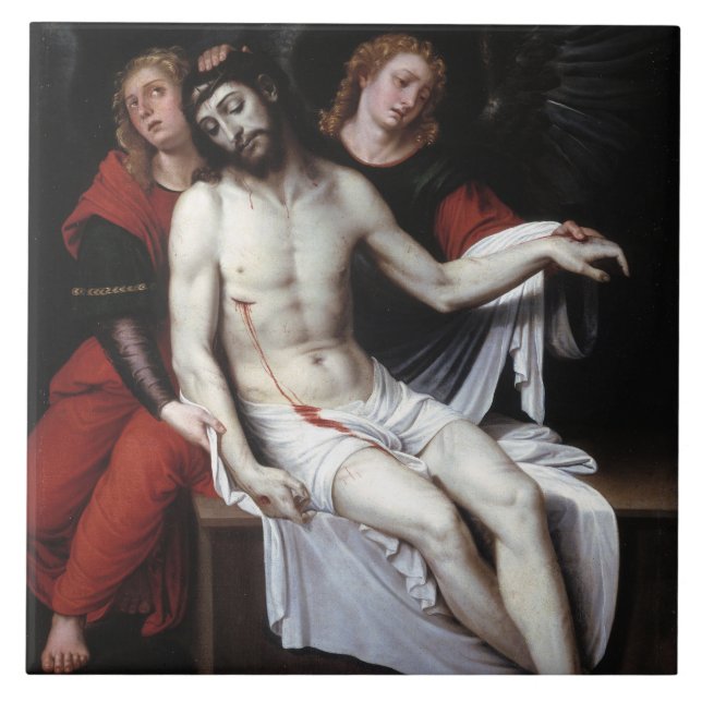 Cristo do morto suportado por dois anjos (Ribalta) (Frente)