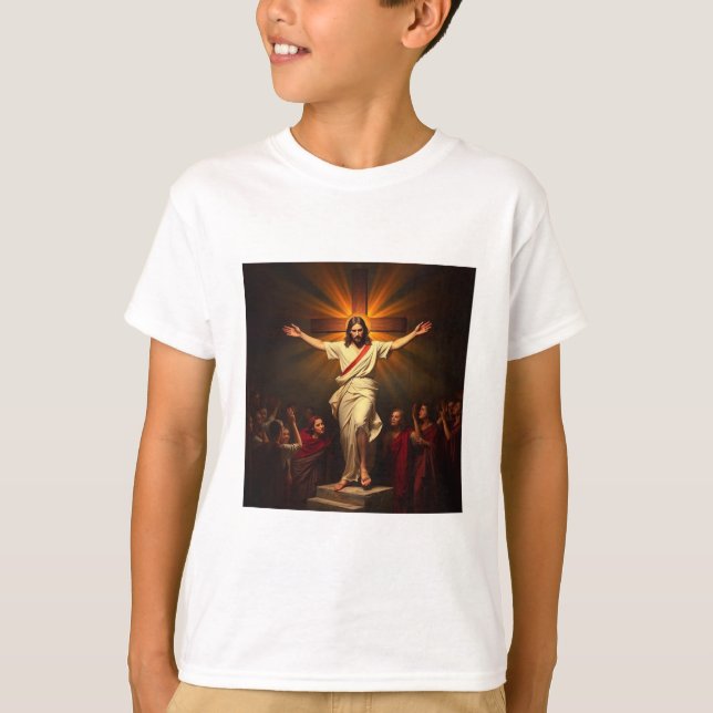 Cristo é a Camiseta do Risen Kid (Frente)