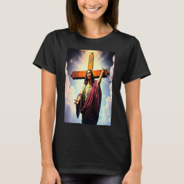 Cristo E Camiseta Cruzada