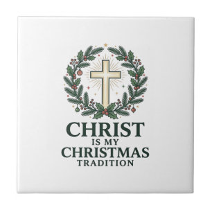 Cristo é Minha Tradição de Natal Versão Cruz Antig