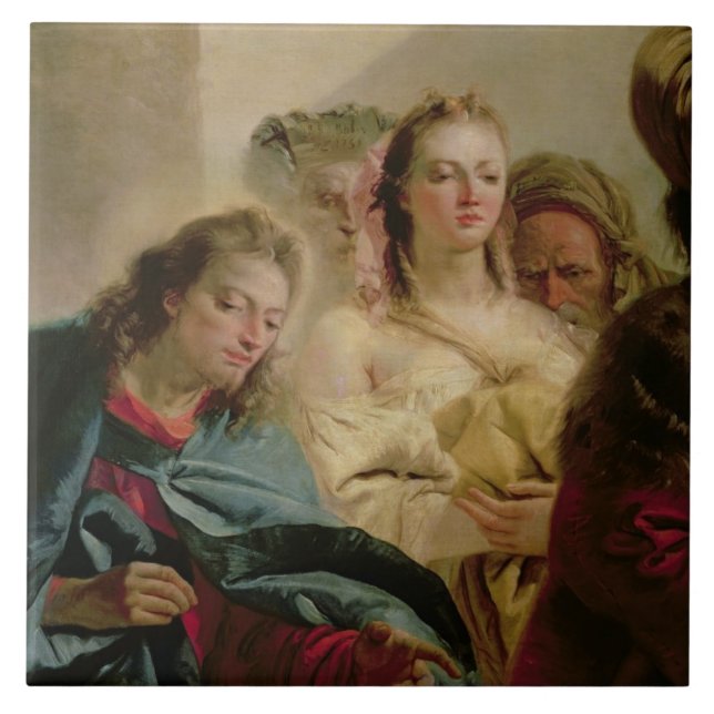 Cristo e o Adulteress, 1751 (óleo em canvas) (Frente)