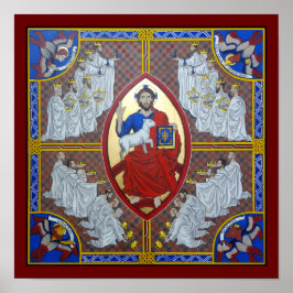 Cristo em Majestade e o Impressão Poster de 24 ido