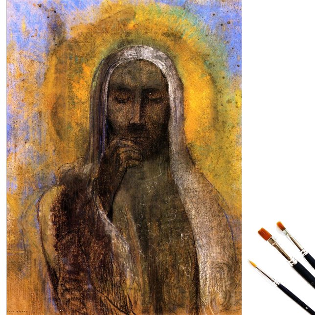 Cristo em silêncio por papel tecidular Odilon Redo (Criador carregado)
