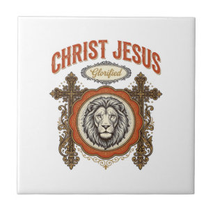 Cristo Jesus Fé do Leão Vintage