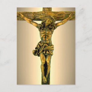 Cristo na Cruz Cartão Postal