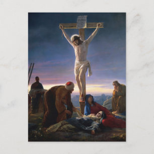 Cristo na Cruz por Carl Bloch Cartão Postal