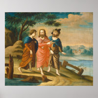Cristo na Estrada de Emaús - Poster de Belas Artes