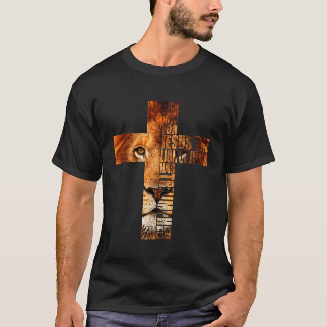 Cristo Religioso Cristão Camisa Jesus Leão de Juda (Frente)