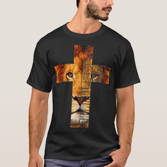 Cristo Religioso Cristão Camisa Jesus Leão de Juda (Frente)