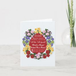 "Cristo Ressuscitou!" cartão de Páscoa com ovo ver