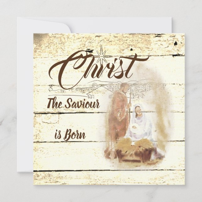 Cristo Salvador nasceu (Frente)