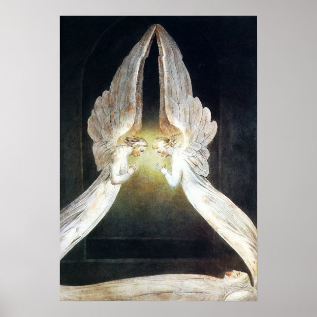 Cristo William Blake na Poster Sepulcher (Frente)