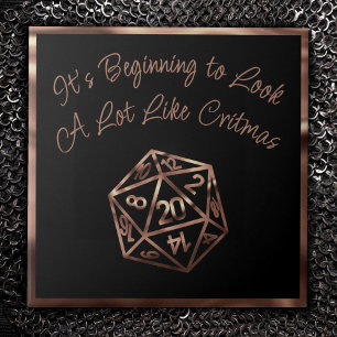 Critérios RPG Copper Fantasy Tabletop Gamer Dice