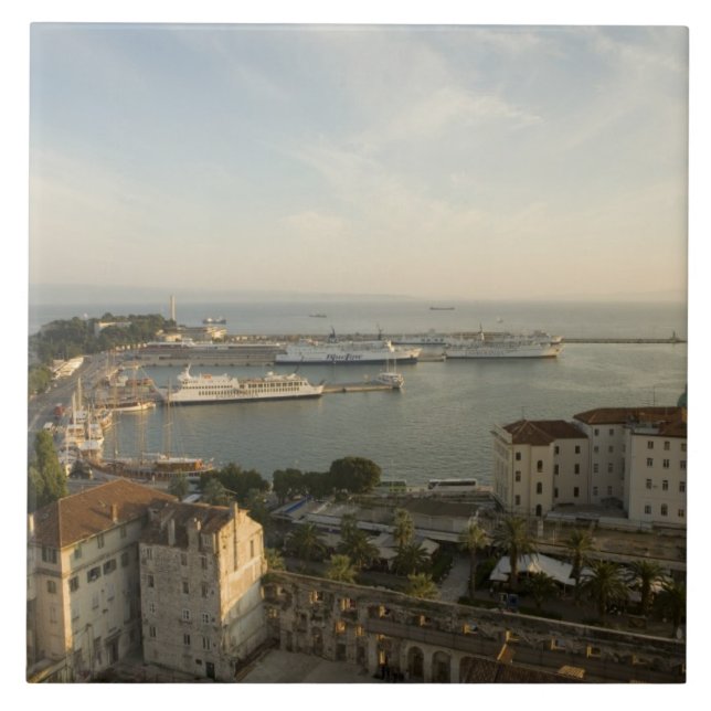 Croácia, Dalmácia, Split. Vista da Riva (Frente)