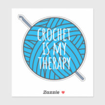 Crochet é meu adesivo de terapia