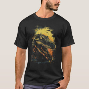 Crocodilo Animal Retro Style Camisetas Gráficas pa
