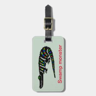 CROCODILO Gráfico - Etiqueta de Bagagem Verde