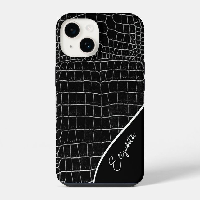 Crocodilo Preto Personalizado (Verso)