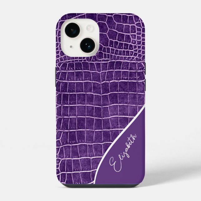 Crocodilo Roxo Personalizado (Verso)