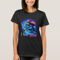 Crocodilo sente uma boa e engraçada camiseta