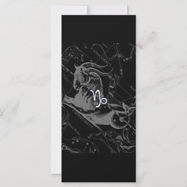 Cromo como Capricórnio Zodiac Sinal em Hevélio (Frente)