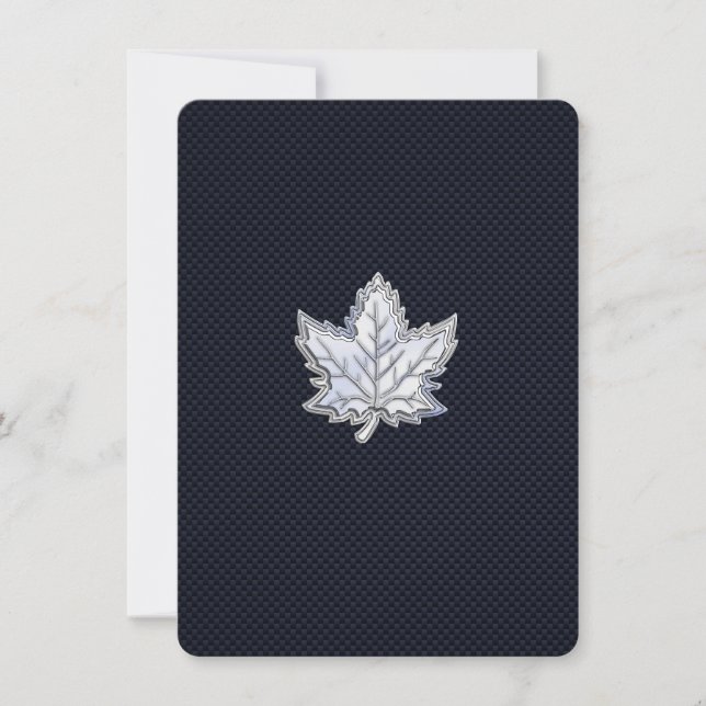 Cromo como Folha de Maple em Impressão de Fibra de (Frente)