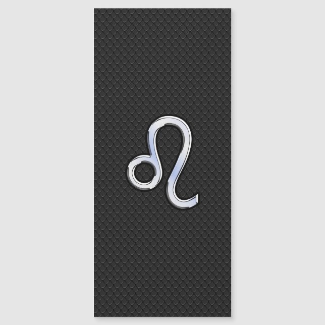 Cromo Como Leo Sign na pele de cobra (Frente)