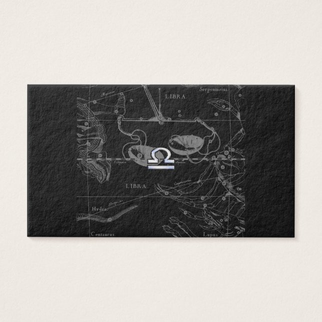 Cromo como Libra Zodiac Sinal em Hevélio (Frente)