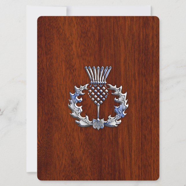 Cromo como o palito no estilo de madeira de mogno (Frente)