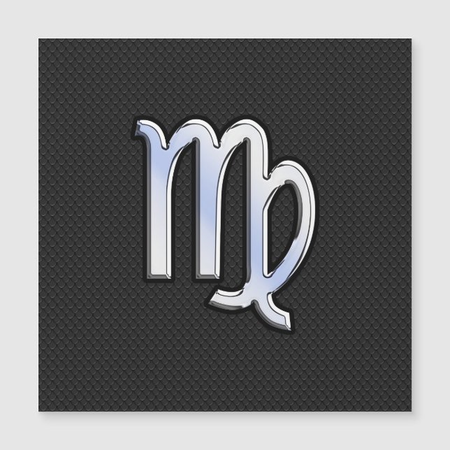 Cromo como Virgo Sinal Zodiac na pele de cobra (Frente)