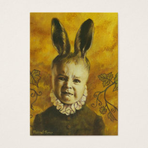 Cromo de colecção do artista do coelho ACEO do