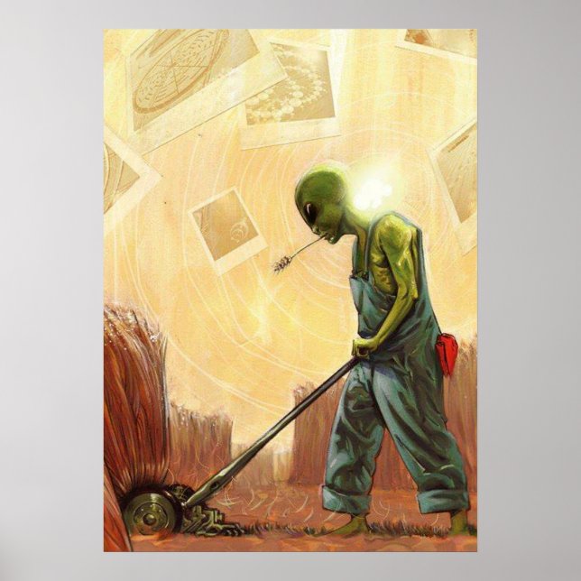 Crop Circle Maker Alien - Poster (Frente)
