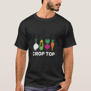 Cropped Top Engraçado Agricultura Vegetal Raiz Jar