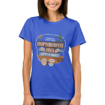 Croptoberfest 2023 Camisa azul feminino