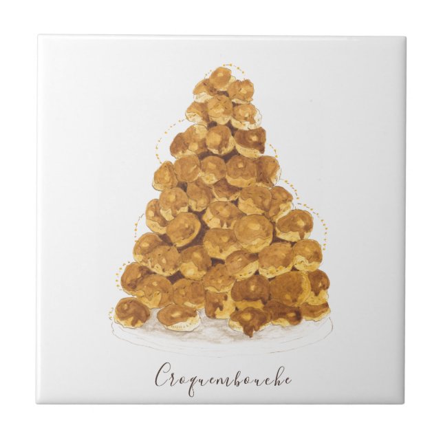 Croquembouche aquarela (Frente)