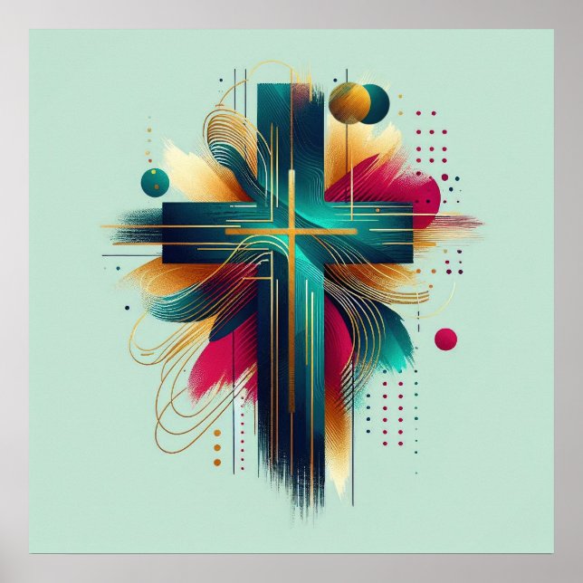 Cross Christian poster (Frente)