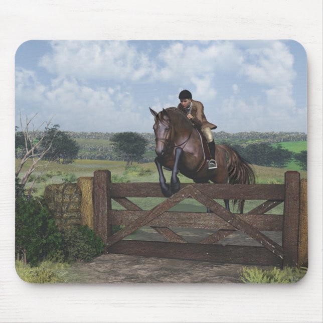 Cross Country - Jumping Horse Mouse Pad (Frente)
