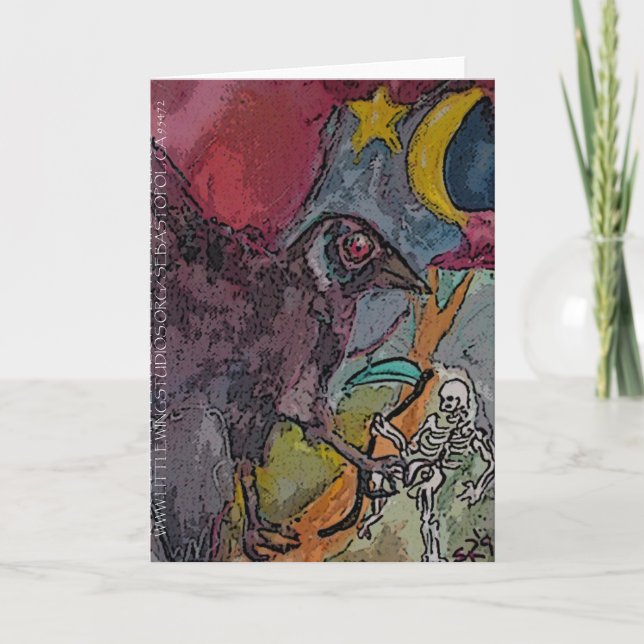 ~CROSSROADS RAVEN~CROW~ Cartão de Saudação (Frente)