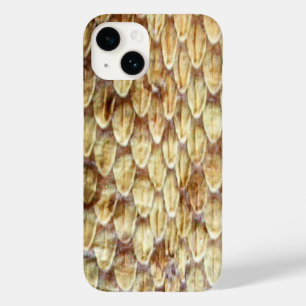 CROTALUS, RATTLESNAKE SKIN Cream Brown