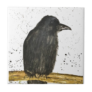 Crow Raven Black Rustic Vintage cozinha Birds